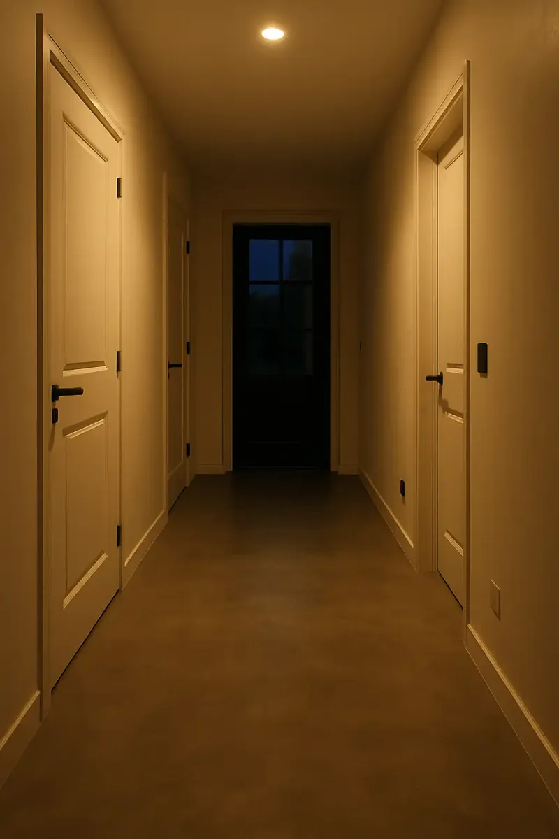 Gietvloer bij verlichting